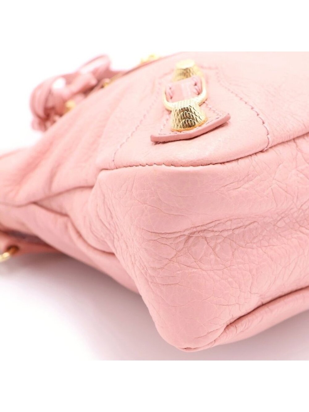 Balenciaga Giant Fast 2-Way Shoulder Bag Pink Leather Gold - Picture 6 of 7